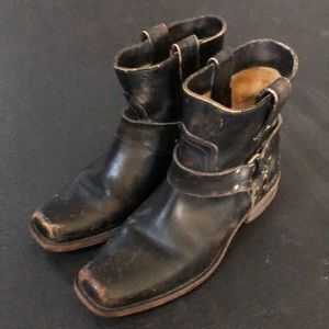 Frye Smith Harness Size 9 Short Leather Boots